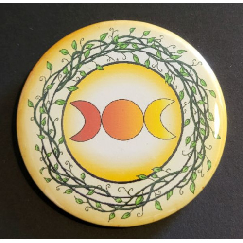 Badges - Triple Goddess, Yellow
